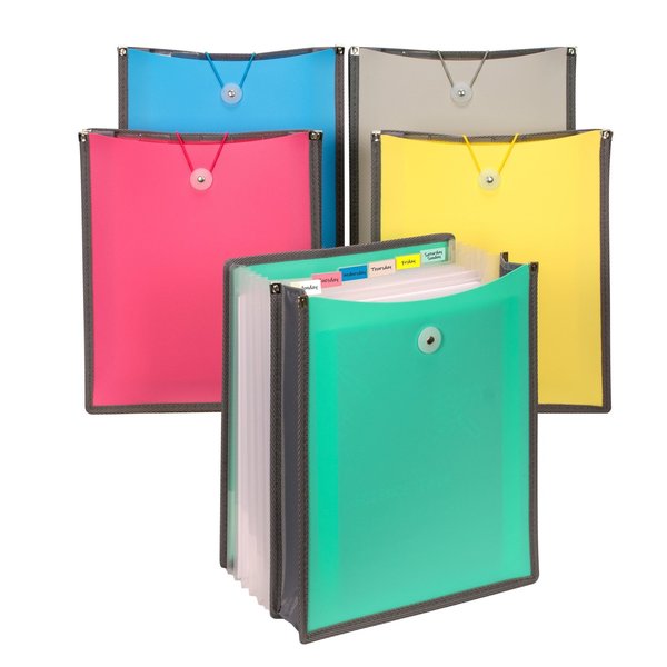 C-Line Products 7Pocket Open Top Vertical Backpack File, 12PK 57100-DS